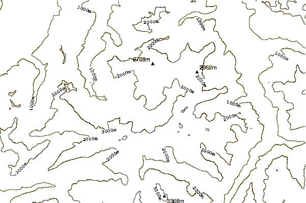 Mountain peaks around Wissberg