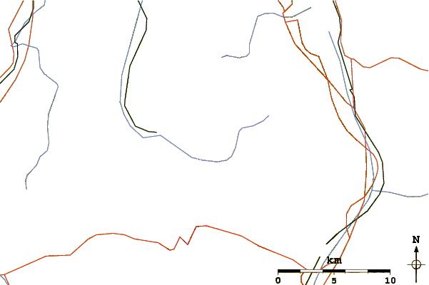 Roads and rivers around Wissberg