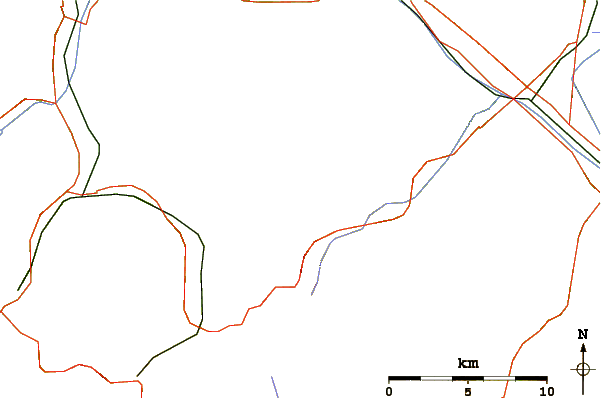 Roads and rivers around Wissgandstöckli