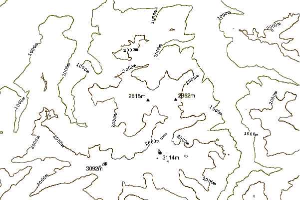 Mountain peaks around Wissigstock