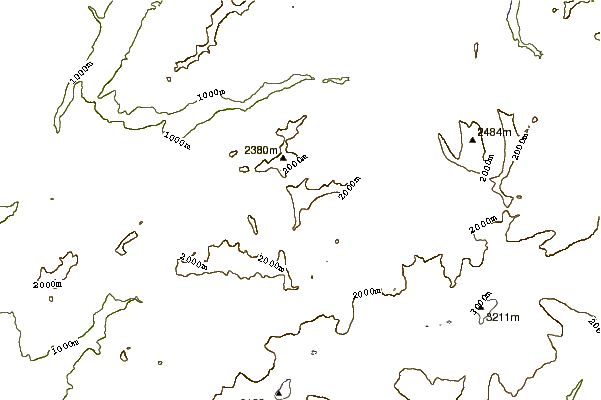 Mountain peaks around Wittenberghorn