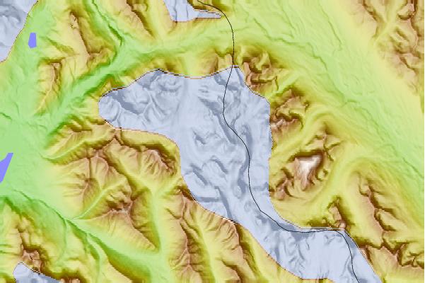 Surf breaks located close to Wiwaxy Peak