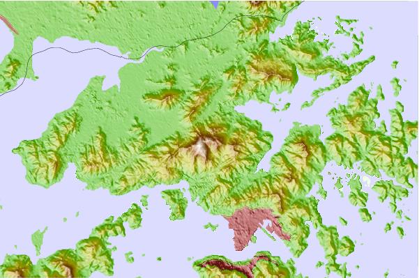 Surf breaks located close to Wo Yang Shan (禾秧山)