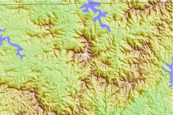 Surf breaks located close to Wolfpen Ridge