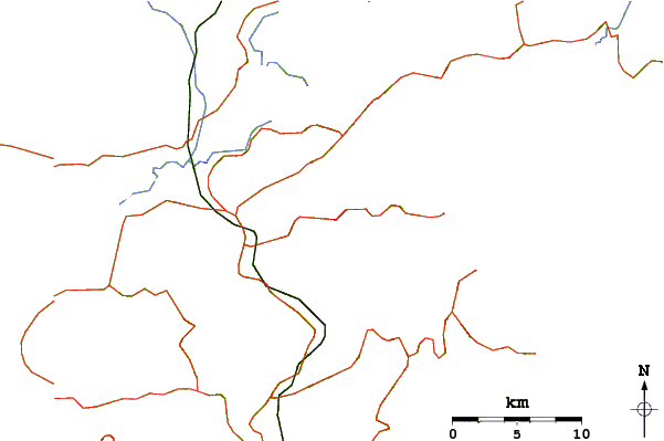 Roads and rivers around Wong Leng (黃嶺)