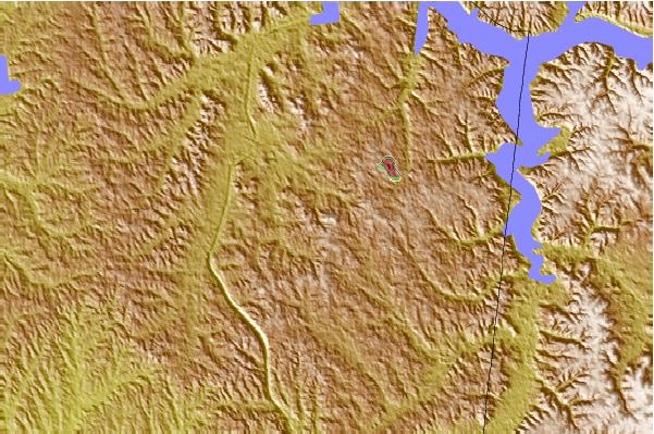 Surf breaks located close to Woodall Mountain