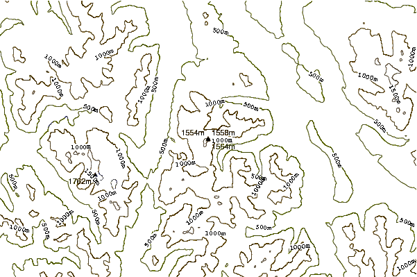 Mountain peaks around Woss Mountain