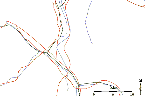 Roads and rivers around Würznerhorn