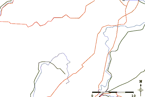 Roads and rivers around Wüstegarten