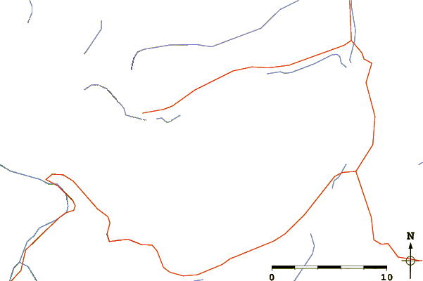 Roads and rivers around Wynn Mountain