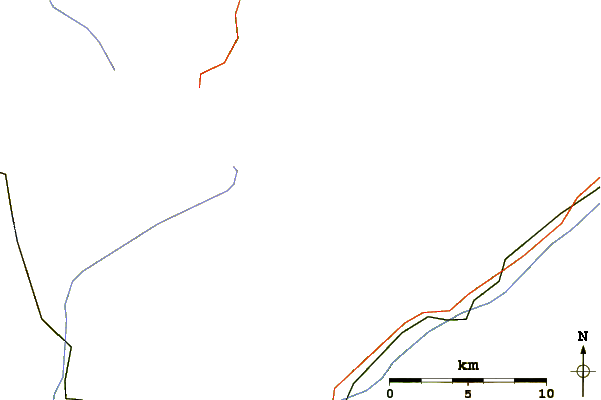 Roads and rivers around Wysshorn