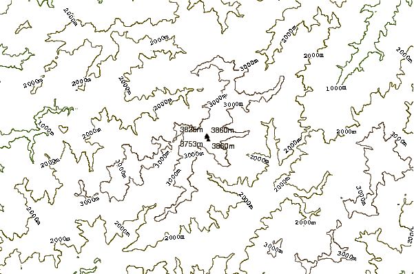 Mountain peaks around Xueshan (雪山)