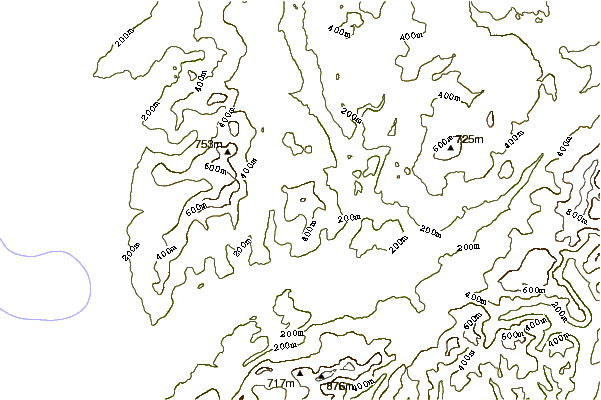 Mountain peaks around Y Garn (Rhinogydd)