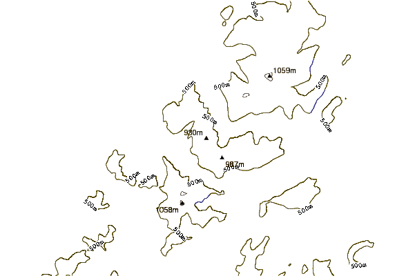 Mountain peaks around Y Garn (Glyderau)