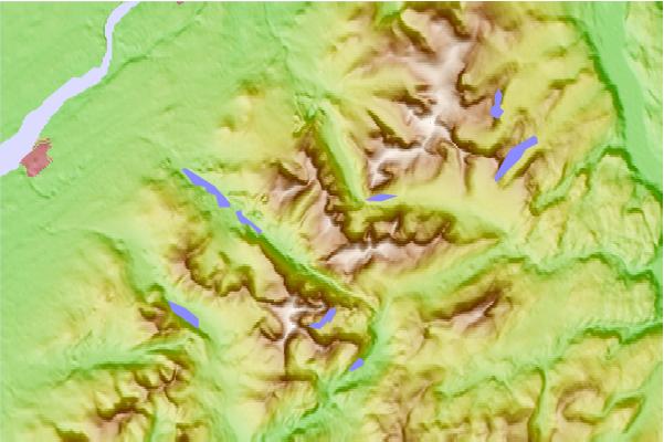 Surf breaks located close to Y Garn (Glyderau)