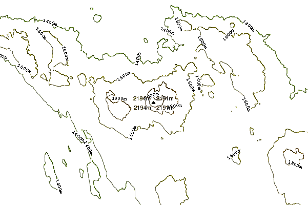 Mountain peaks around Yainax Butte