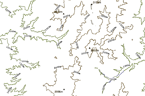 Mountain peaks around Yake-dake