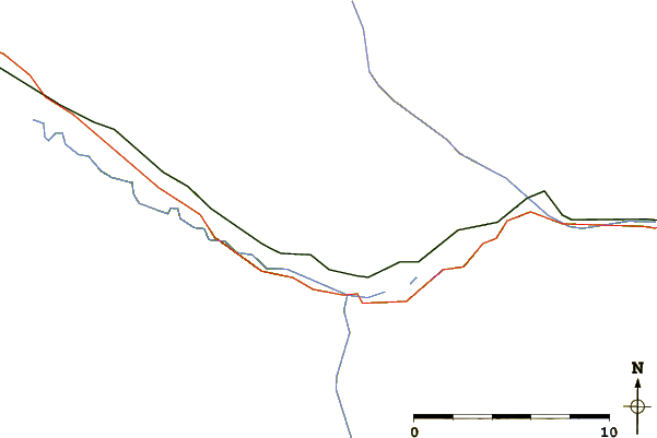 Roads and rivers around Yellowhead Mountain