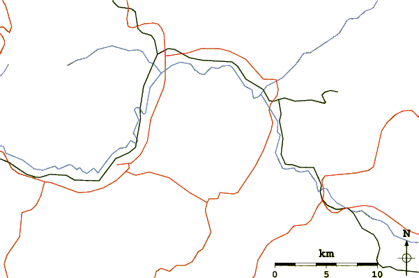 Roads and rivers around Yotei