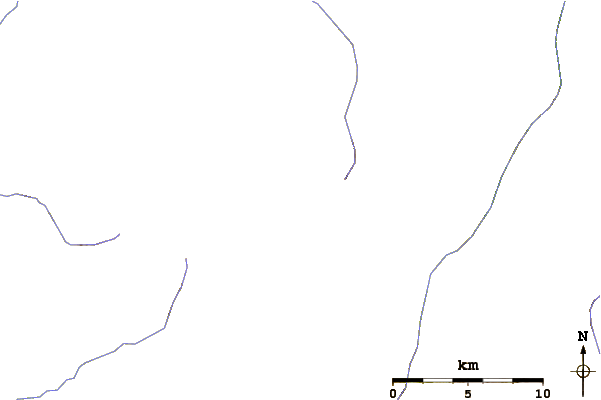 Roads and rivers around Younts Peak