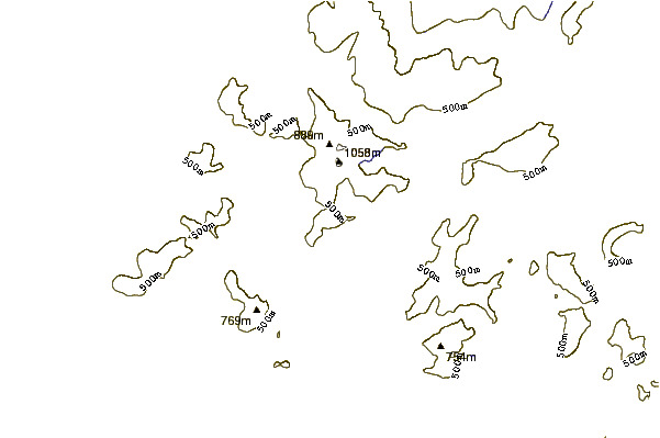 Mountain peaks around Yr Aran