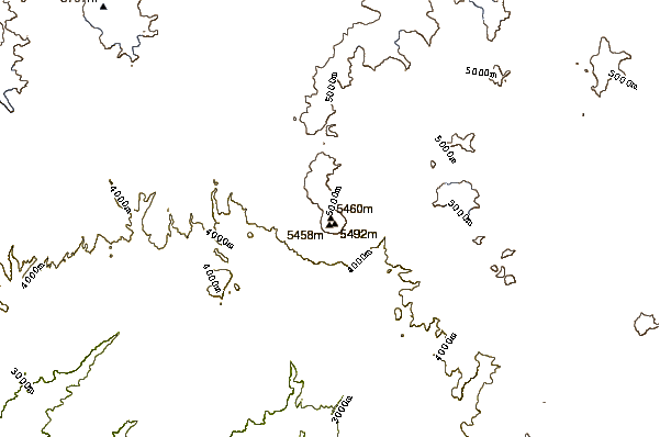 Mountain peaks around Yucamane