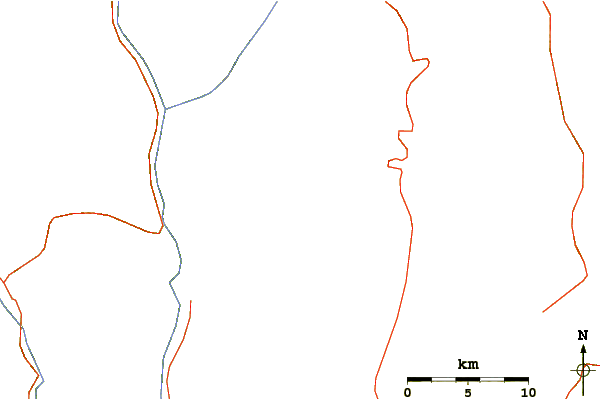 Roads and rivers around Yulong Xue Shan