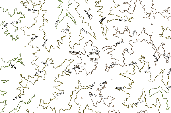 Mountain peaks around Yushan