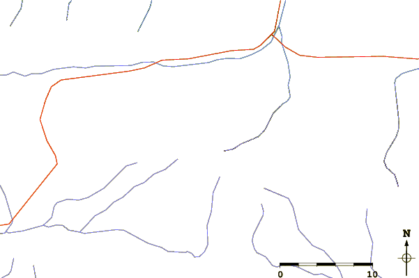 Roads and rivers around Yuzhu Peak