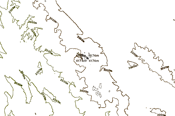 Mountain peaks around Zard-Kuh