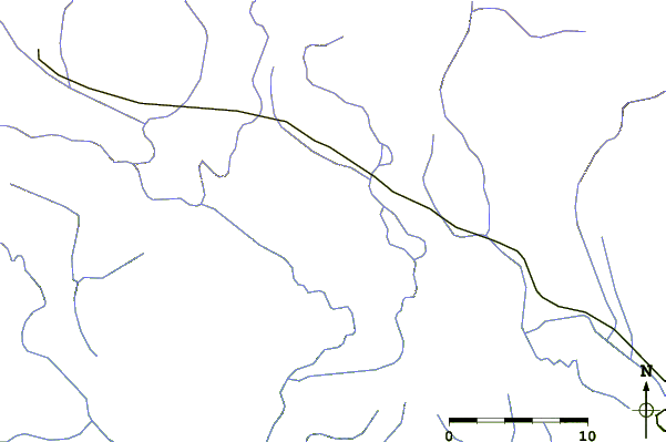 Roads and rivers around Zarghun Ghar