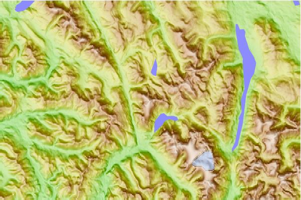 Surf breaks located close to Zeballos Peak