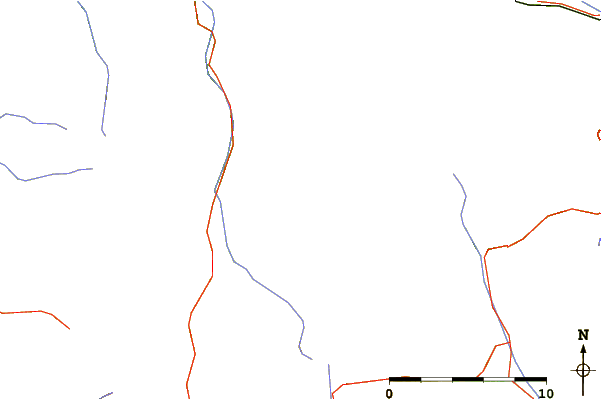 Roads and rivers around Zehner (La Val)