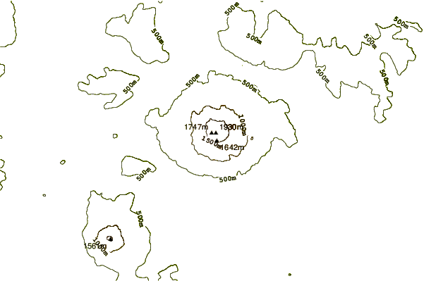 Mountain peaks around Zheltovsky