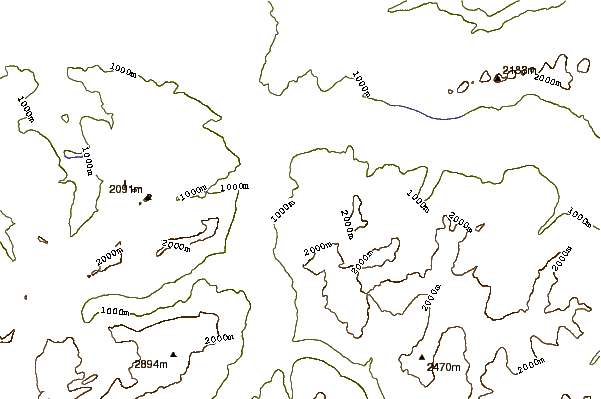 Mountain peaks around Zimba