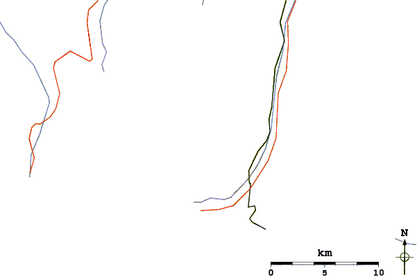 Roads and rivers around Zinalrothorn