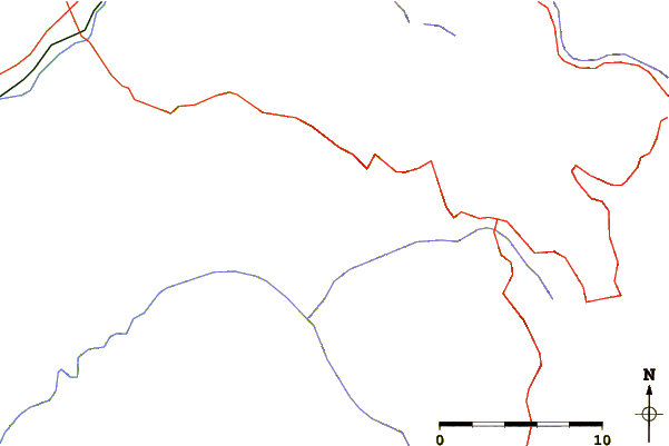 Roads and rivers around Zladovska planina