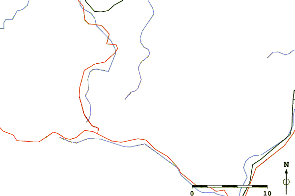 Roads and rivers around Zrinska gora