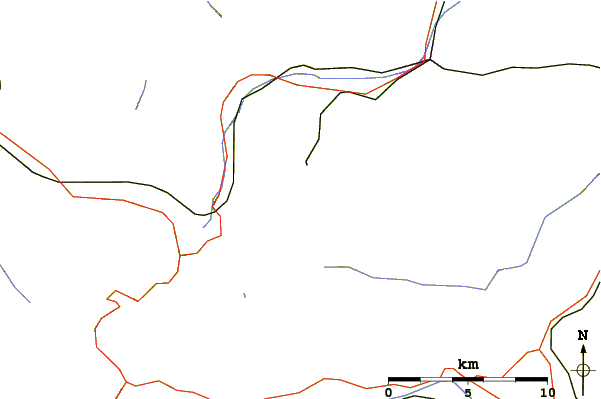 Roads and rivers around Zugspitze