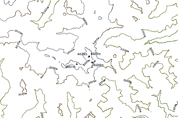 Mountain peaks around Zumsteinspitze