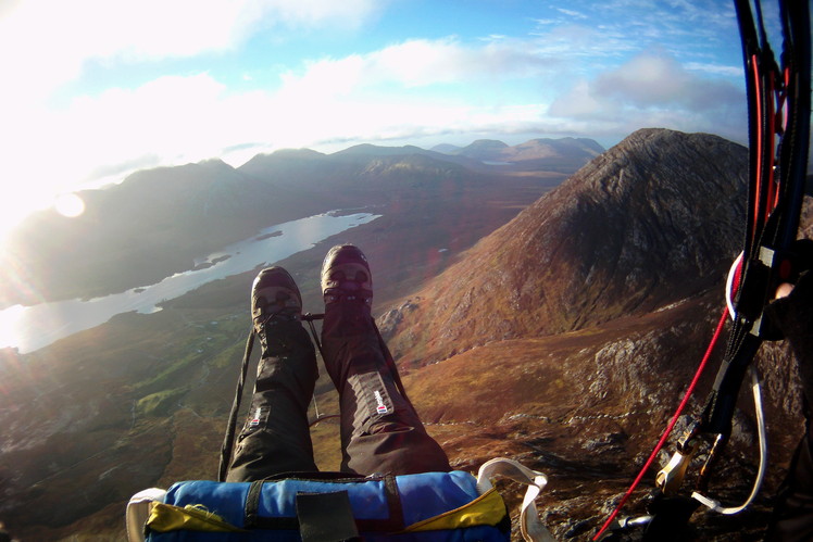 Bird'e eye view to Inagh Valley from Barrslivenaroy, Barrslievenaroy