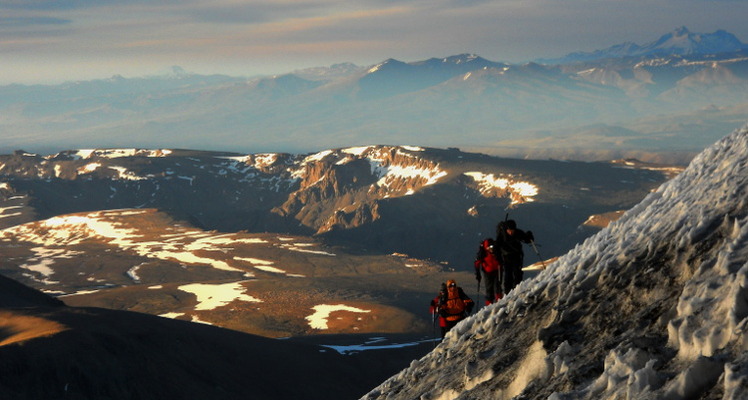 Vn Domuyo a los 3700 mts, Volcan Domuyo