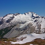 Castle Towers from the Gentian Pass area, Castle Towers Mountain