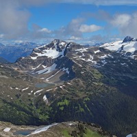 Caltha Peak from Tabletop Mountain photo