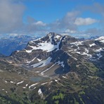 Caltha Peak from Tabletop Mountain