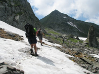 Summer snow, Moldoveanu photo