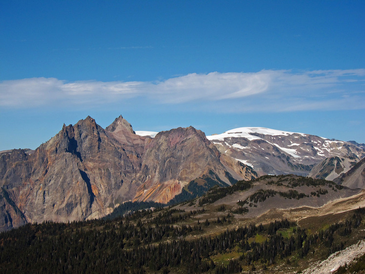 Pyroclastic and Cayley with Powder rear right, Mount Cayley