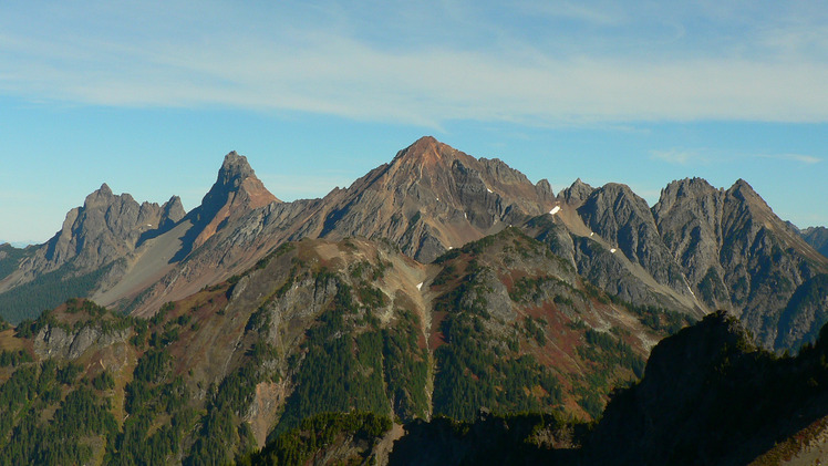 Border Peaks, Larrabee and The Pleiades, Mount Larrabee