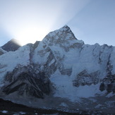 sunrise over Nuptse and Sagarmatha