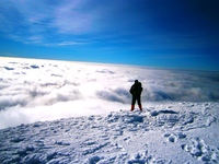 meteor earth and sky, Mount Ossa (Greece) photo